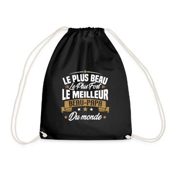 Le meilleur beau papa du monde - Sac de sport léger - noir - Devant