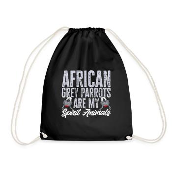 Graupapagei Perroquet gris d’Afrique Papagei - Sac de sport léger - noir - Devant
