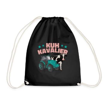 Kuh Kavalier - Turnbeutel - Schwarz - Vorne