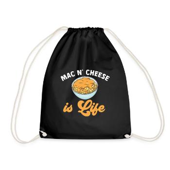 Macaroni Cheese Lover Mac And Cheese - Drawstring Bag - black - Front