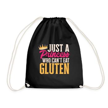 Gluten Free Gluten Intolerance - Drawstring Bag - black - Front
