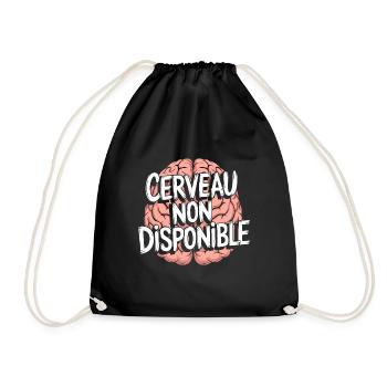 Cerveau non disponible - Sac de sport léger - noir - Devant
