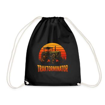 Conception amusante d’agriculteur et de tracteur - Sac de sport léger - noir - Devant