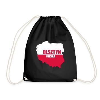 Polska Olsztyn Allenstein Poland Gift - Drawstring Bag - black - Front