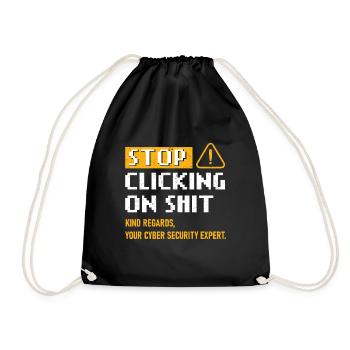 Cyber Security Professional Expert Cyber Security - Drawstring Bag - black - Front