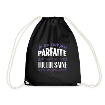 Je ne suis pas parfait mais je suis Toulousain - Sac de sport léger - noir - Devant