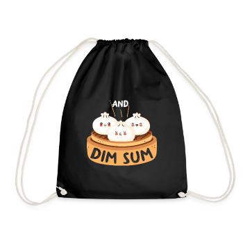 Dim Sum - Drawstring Bag - black - Front
