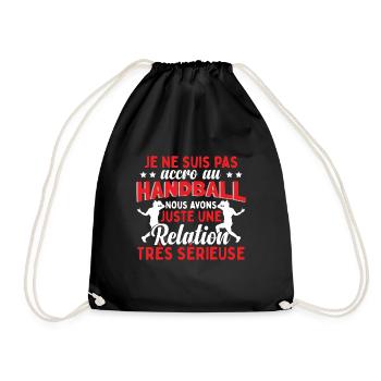 Handballeuse Humour Handball - Sac de sport léger - noir - Devant
