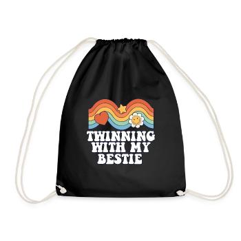 Jumelage de jours jumeaux avec ma meilleure amie - Sac de sport léger - noir - Devant