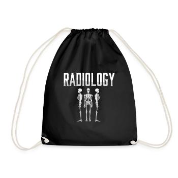 Radiology Squad Rad Tech Radiographer Technician - Drawstring Bag - black - Front