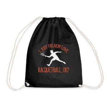 Joueur de racquetball Racquetball - Sac de sport léger - noir - Devant