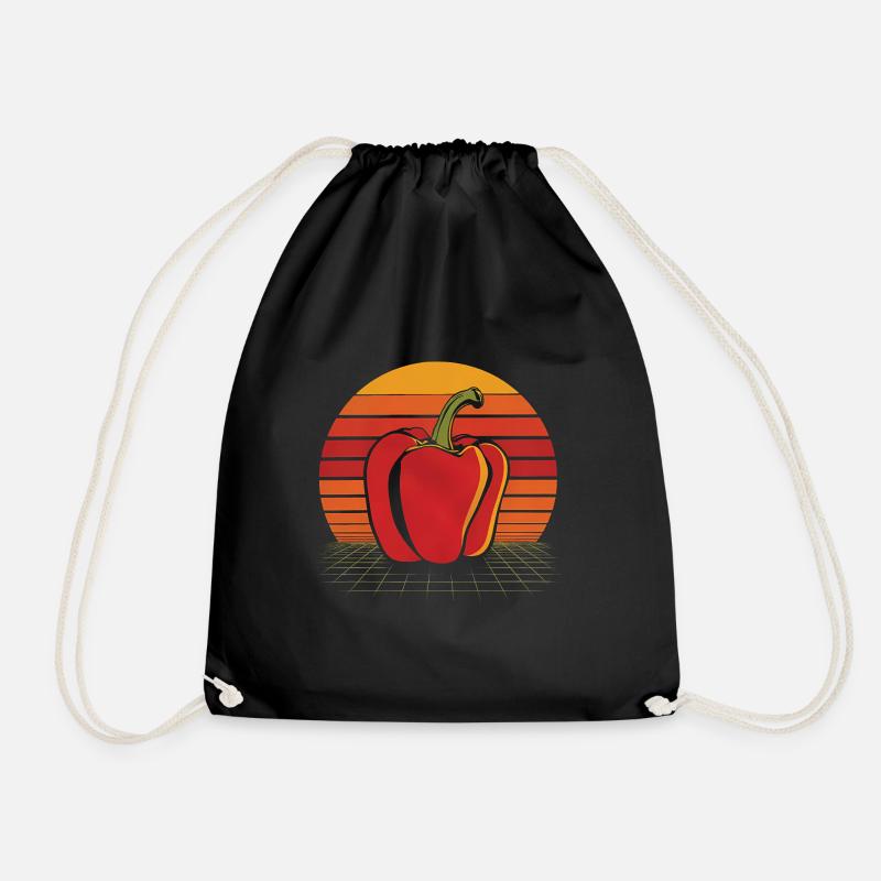 Paprika Geschenk - Turnbeutel - Schwarz