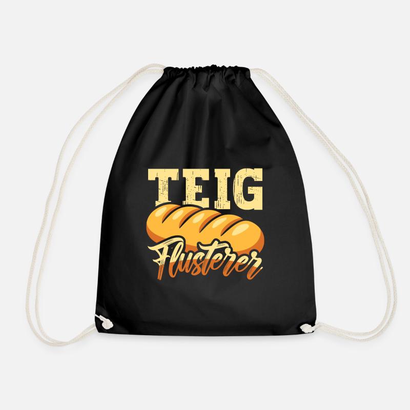 Teig-Flüsterer Bäcker - Turnbeutel - Schwarz