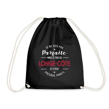 pas parfaite Longe-côte cadeau humour femme marche - Sac de sport léger - noir - Devant