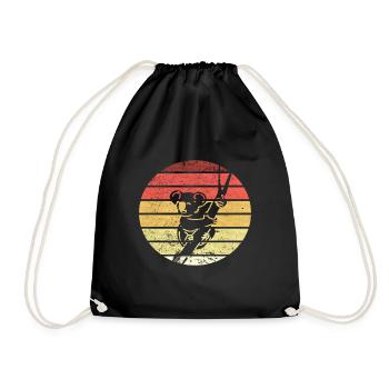 Rétro Vintage Koala Bear Silhouette Marsupial - Sac de sport léger - noir - Devant