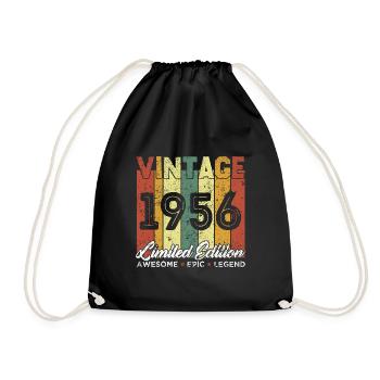 Cadeau D'anniversaire Vintage 1956 Edition limitée - Sac de sport léger - noir - Devant