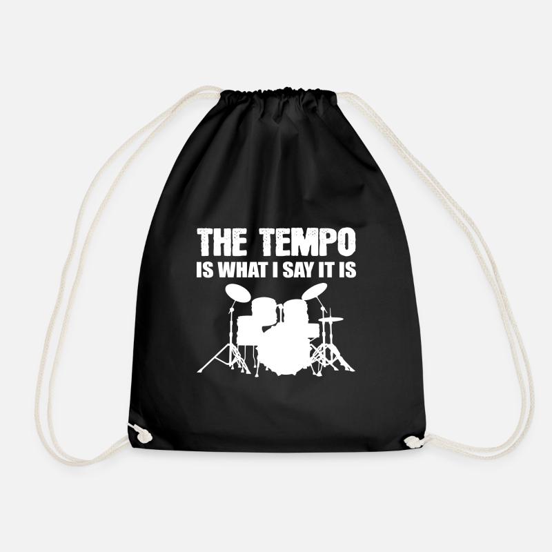 The Tempo Band Member Gift - Drawstring Bag - black