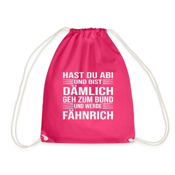 Abitur - Turnbeutel - Fuchsia - Vorne