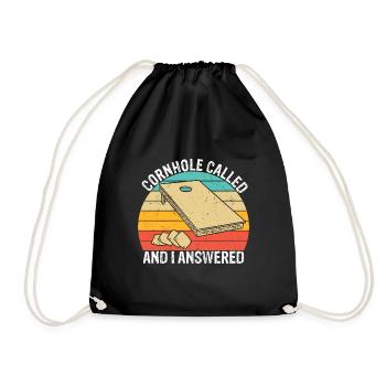 Cornhole Player Meilleur partenaire pour la vie Cornhole - Sac de sport léger - noir - Devant