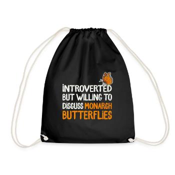 Monarch butterfly American monarch butterfly - Drawstring Bag - black - Front