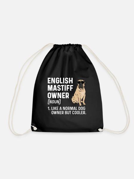 Mastiff Hund Old English Mastiff - Turnbeutel - Schwarz