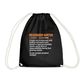 Cueillette de champignons Cueillette de champignons Cueillette de champignons - Sac de sport léger - noir - Devant