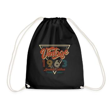Vintage 1963 60th Birthday Vintage Retro Limited - Sac de sport léger - noir - Devant