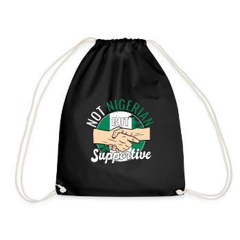 Pas nigérian mais un voyageur de campagne solidaire - Sac de sport léger - noir - Devant