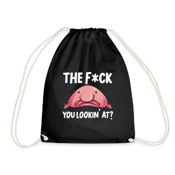 Blob fish - Drawstring Bag - black - Front