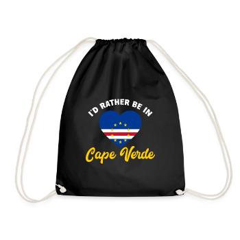 Drapeau du Cap-Vert Drapeau du Cap-Vert - Sac de sport léger - noir - Devant