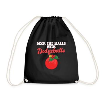 Dodgeball joueur entraîneur Noël boules de Noël pont le - Sac de sport léger - noir - Devant