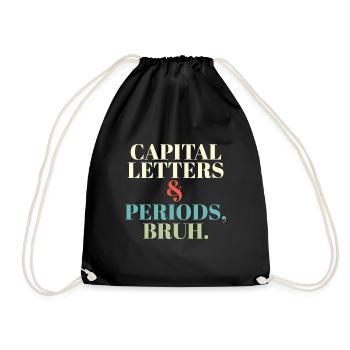 ELA Professeur Lettres et Périodes Bruh Grammaire - Sac de sport léger - noir - Devant