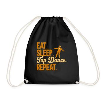 Professeur de claquettes Danseuse de claquettes Claquettes - Sac de sport léger - noir - Devant