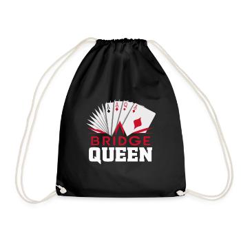 Cadeau pour le jeu de cartes Bridge - Sac de sport léger - noir - Devant