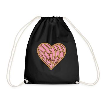 Concha Hispanic Mexican Pan Dulce - Drawstring Bag - black - Front