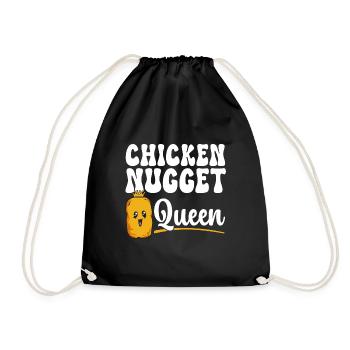 Chicken Nugget Lover Chicken Nuggets - Drawstring Bag - black - Front