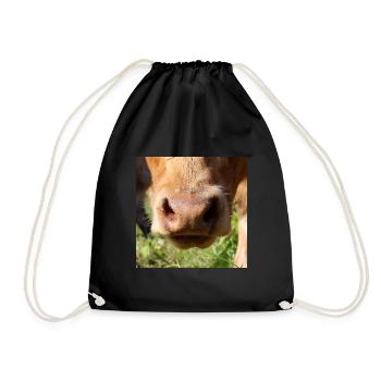 Vache vache vache vache nez Cow Vache - Sac de sport léger - noir - Devant