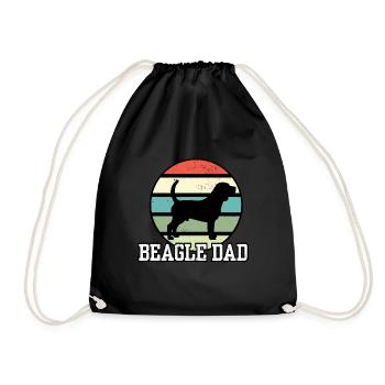 Beagle Dad I Retro Beagle Dad - Sac de sport léger - noir - Devant