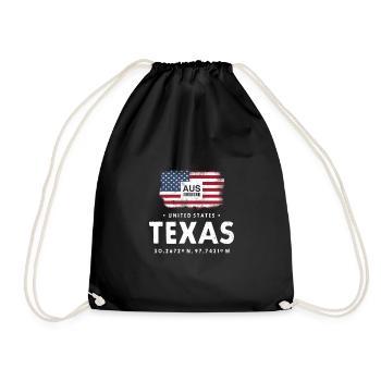 AUSTIN TEXAS AIRPORT CODE ÉTATS-UNIS CADEAU DE DRAPEAU - Sac de sport léger - noir - Devant