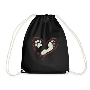 L’équipe de rêve du chien et de l’homme - Sac de sport léger - noir - Devant