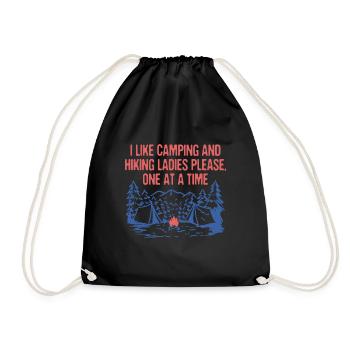 Dames S’il vous plaît un à la fois Camping Randonnée Camping Camping - Sac de sport léger - noir - Devant