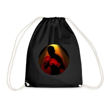 Boxing - Drawstring Bag - black - Front