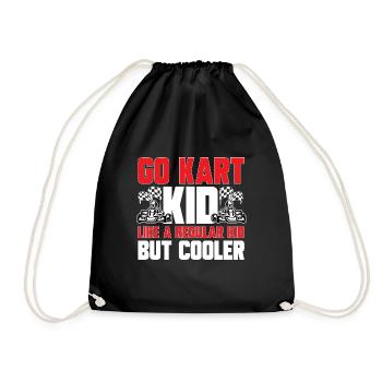 Go Kart Racing Karting Karting - Drawstring Bag - black - Front