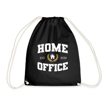 Home Office since 2020 - Turnbeutel - Schwarz - Vorne