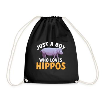 Hippopotame Hippopotame - Sac de sport léger - noir - Devant
