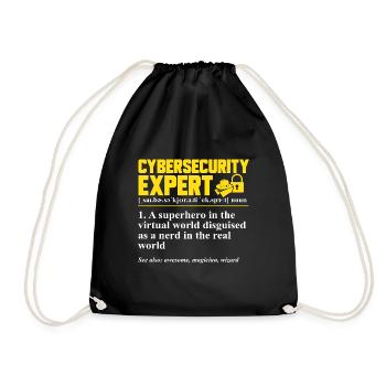 Cybersécurité Hackers Sécurité informatique - Sac de sport léger - noir - Devant