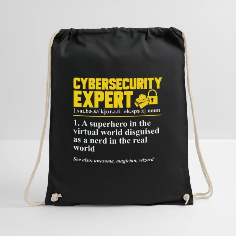 Cybersecurity Hackers IT Security Drawstring Bag