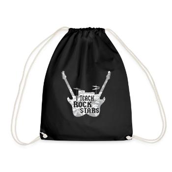 I Teach Rockstars Music Teacher Teaching Music - Turnbeutel - Schwarz - Vorne