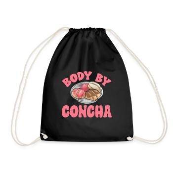 Concha Hispanique Mexicain Pan Dulce - Sac de sport léger - noir - Devant