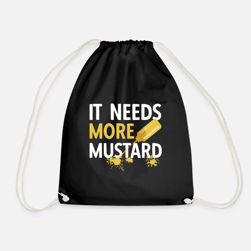 Senf Mustard - Turnbeutel - Schwarz